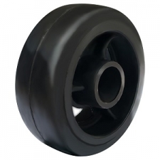 Чугунное колесо с литой черной резиной D 160